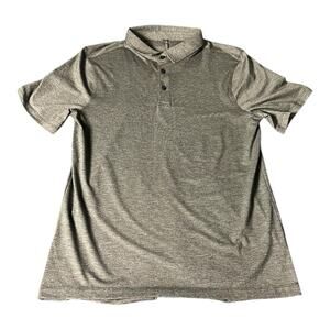 Lululemon Evolution Polo Golf Shirt Mens‎ Small Gray Performance Short Sleeve